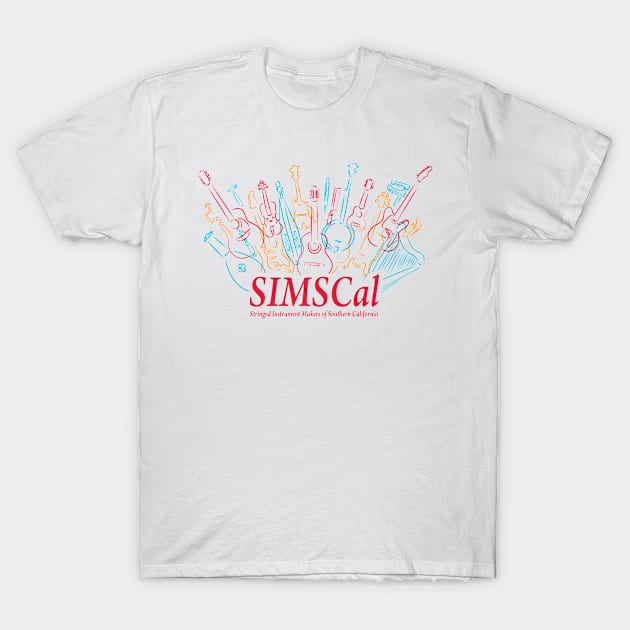 SIMSCal Instruments & Tools Multi-Colored Logo T-Shirt by SIMSCal